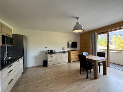 Ski verhuur Studio 3 personen (M14B) - Les Chalets des Rennes - Vars - Woonkamer