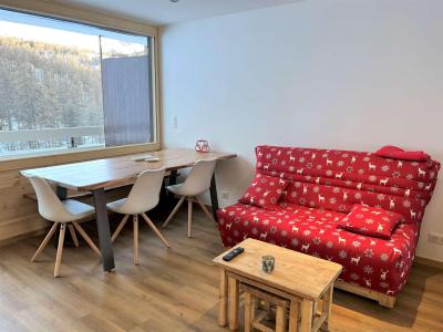 Skiverleih 2-Zimmer-Holzhütte für 6 Personen (306) - Résidence le Forest - Vars - Wohnzimmer