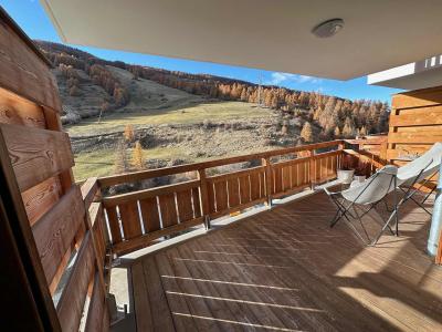 Location au ski Appartement 2 pièces cabine 6 personnes (33) - Résidence Les Terrasses de Vars Ste Marie  - Vars - Balcon