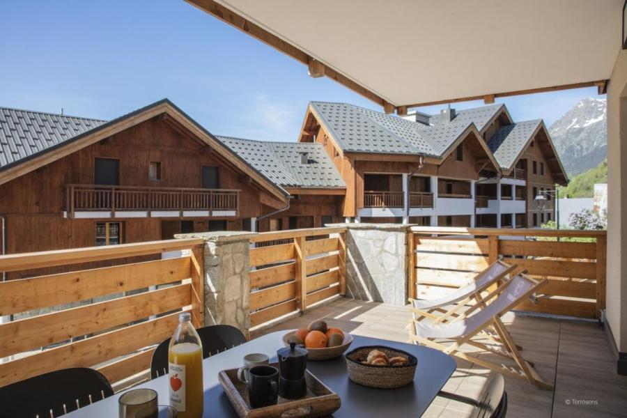 Ski verhuur Appartement 2 kamers 4 personen - Résidence Terresens L'Etendard  - Vaujany - Balkon