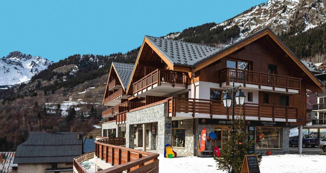 Skiverleih Duplex Wohnung 3 Zimmer Kabine 8 Personnen (Premium) - Résidence Terresens Le Saphir - Vaujany - Draußen im Winter