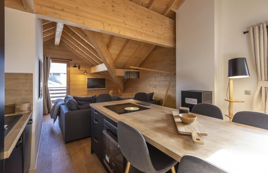 Ski verhuur Appartement duplex 3 kamers 6-8 personen (Premium) - Résidence Terresens Les Améthystes - Vaujany - Woonkamer