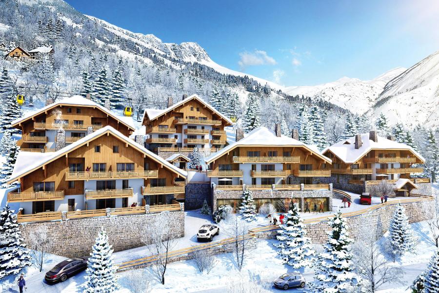 Location au ski Résidence Terresens Les Edelweiss - Vaujany - Extérieur hiver