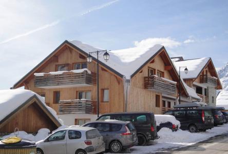 Ski verhuur Résidence les Valmonts de Vaujany - Vaujany - Buiten winter