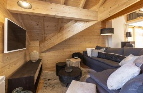 Rent in ski resort 3 room duplex apartment 6-8 people (Premium) - Résidence Terresens Les Améthystes - Vaujany - Living room