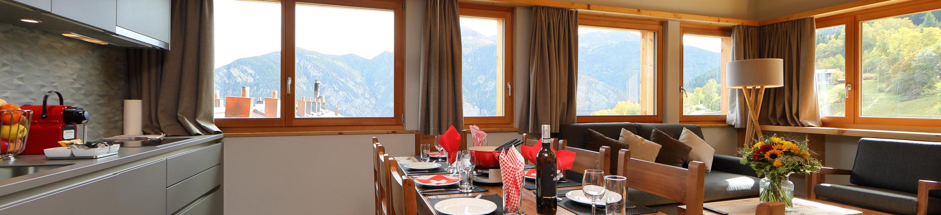 Ski verhuur Résidence Swisspeak Resorts Vercorin - Vercorin - Keuken