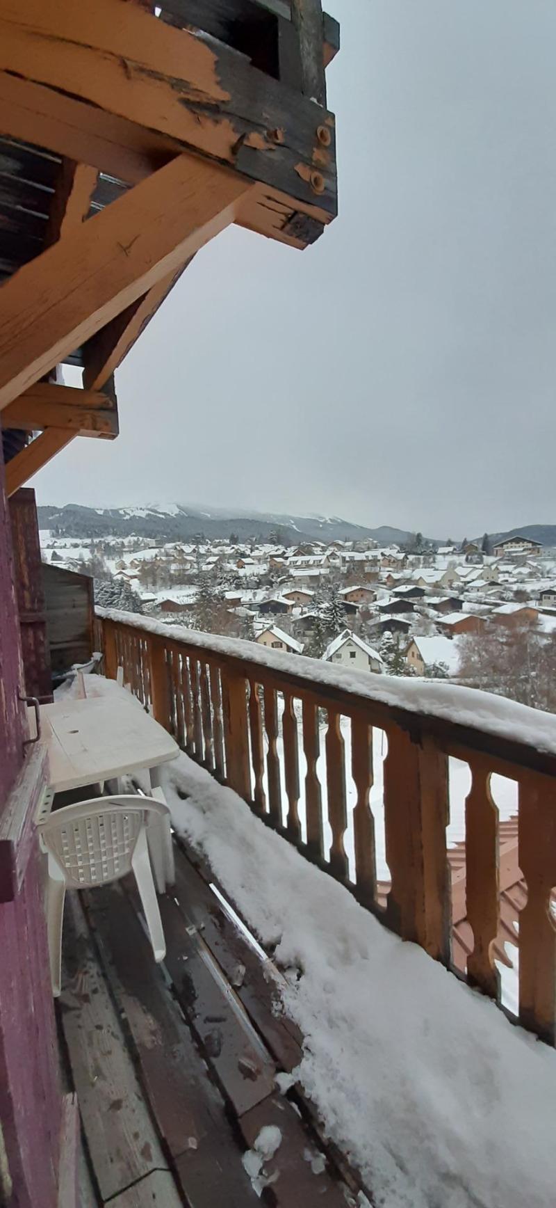 Rent in ski resort 3 room apartment 4 people (435) - Résidence le Diamant - Villard de Lans - Balcony